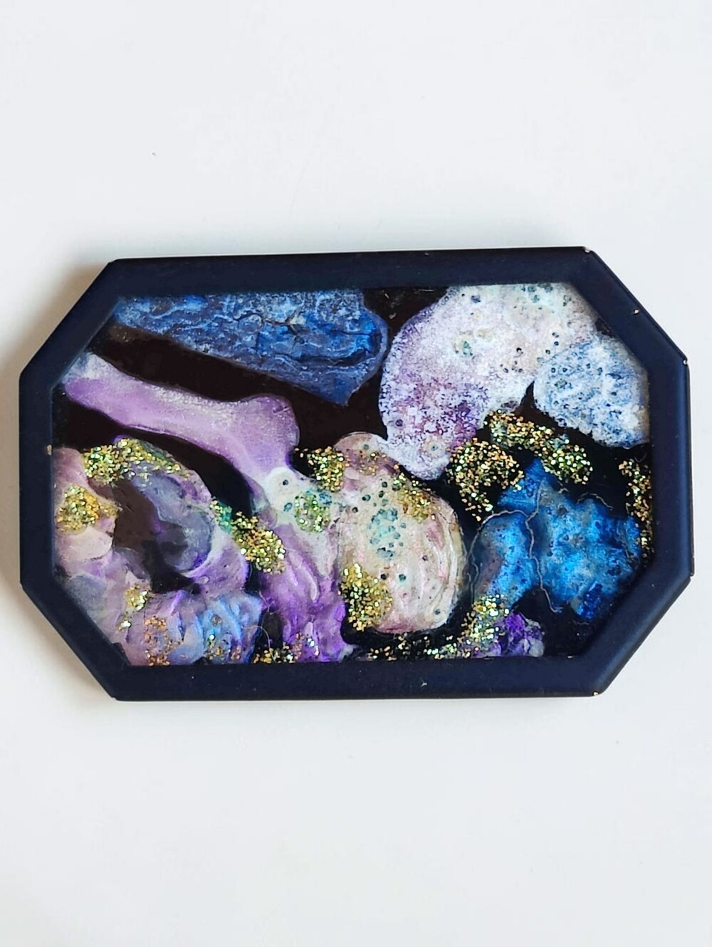 Vintage Artisan Painted Brooch